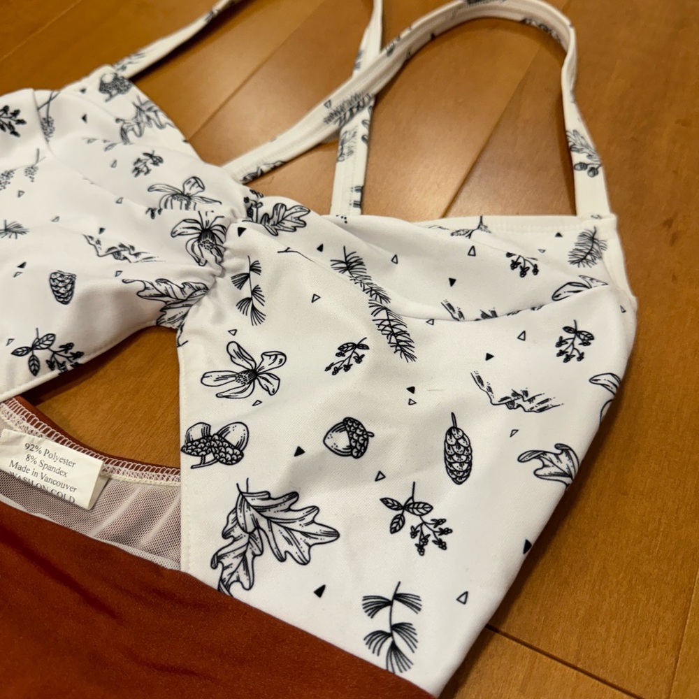Leaf Print Handmade Swimsuit - Picture 3 of 4